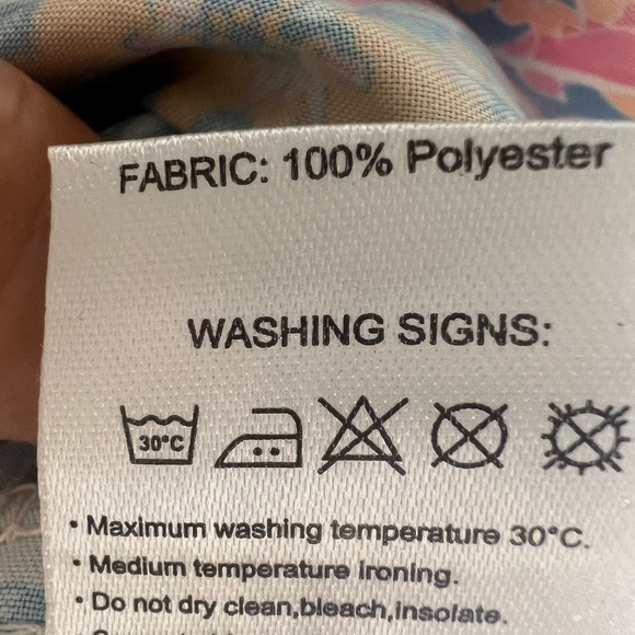 Urban CoCo Boho Print Tassel Toe Front Tunic Top/Dress size M Turquoise - Picture 5 of 14